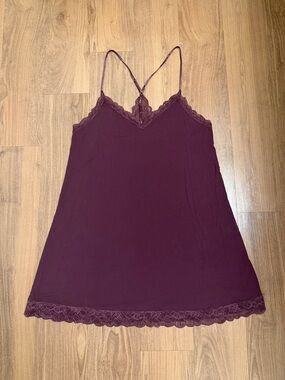 Victoria’s Secret Heavenly Lace Slip Dress in Dark Purple